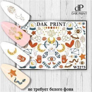 Наклейки для ногтей слайдер дизайн  W 2273