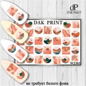 Наклейки для ногтей слайдер дизайн  W 2303
