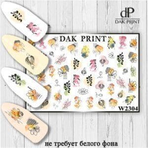 Наклейки для ногтей слайдер дизайн  W 2304