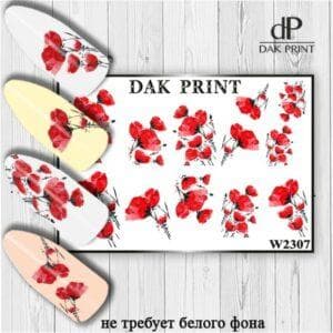 Наклейки для ногтей слайдер дизайн  W 2307