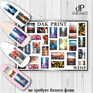 Наклейки для ногтей слайдер дизайн  W 2319