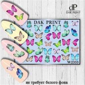 Наклейки для ногтей слайдер дизайн  W 2333