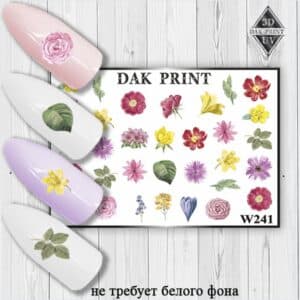 Наклейки для ногтей слайдер дизайн W 241
