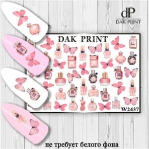 Наклейки для ногтей слайдер дизайн  W 2437