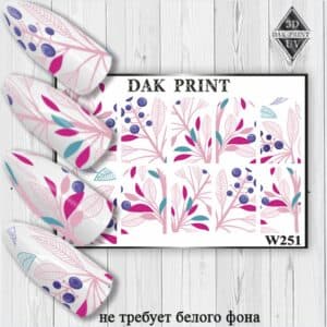 Наклейки для ногтей слайдер дизайн W 251