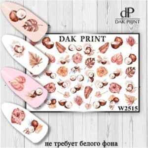 Наклейки для ногтей слайдер дизайн  W 2515