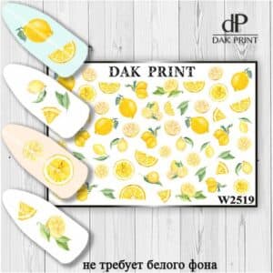 Наклейки для ногтей слайдер дизайн  W 2519