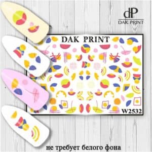 Наклейки для ногтей слайдер дизайн  W 2532
