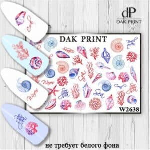 Наклейки для ногтей слайдер дизайн  W 2638