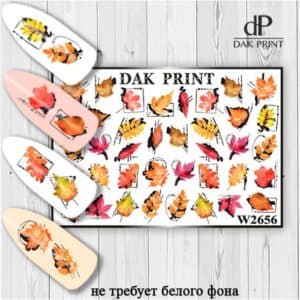 Наклейки для ногтей слайдер дизайн  W 2656