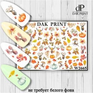 Наклейки для ногтей слайдер дизайн  W 2665