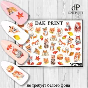 Наклейки для ногтей слайдер дизайн  W 2708
