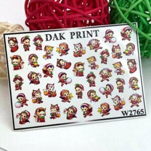 Наклейки для ногтей слайдер дизайн  W 2765