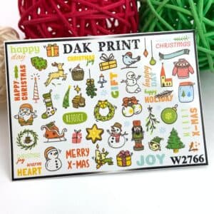 Наклейки для ногтей слайдер дизайн  W 2766