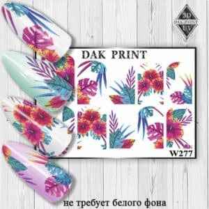 Наклейки для ногтей слайдер дизайн W 277