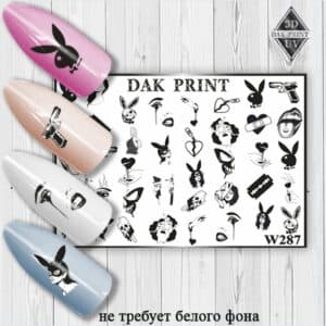 Наклейки для ногтей слайдер дизайн W 287