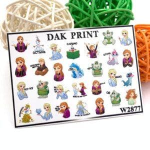 Наклейки для ногтей слайдер дизайн  W 2877