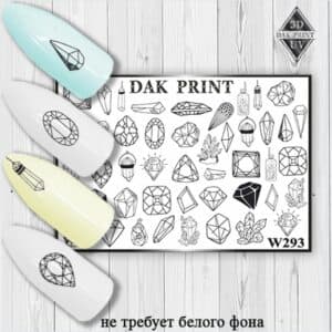 Наклейки для ногтей слайдер дизайн W 293b