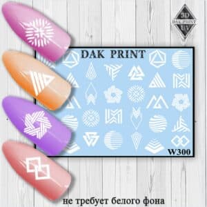 Наклейки для ногтей слайдер дизайн W 300w