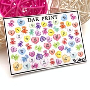 Наклейки для ногтей слайдер дизайн  W 3045