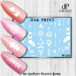 Наклейки для ногтей слайдер дизайн  W 320w