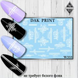 Наклейки для ногтей слайдер дизайн W 333w