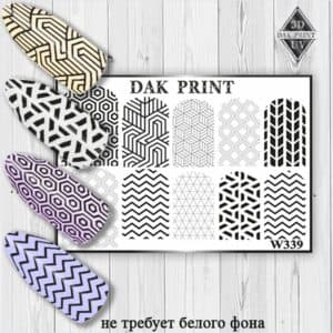 Наклейки для ногтей слайдер дизайн W 339b