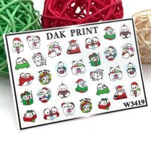 Наклейки для ногтей слайдер дизайн  W 3419