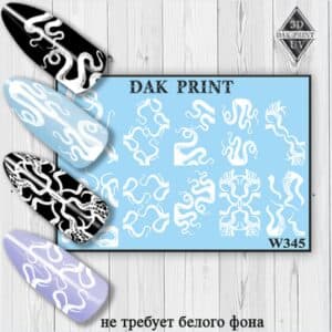 Наклейки для ногтей слайдер дизайн W 345w
