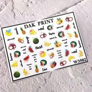 Наклейки для ногтей слайдер дизайн  W 3502