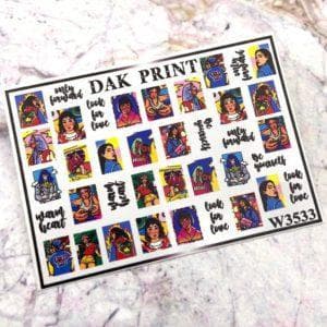 Наклейки для ногтей слайдер дизайн  W 3533