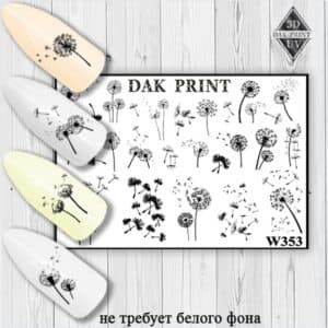 Наклейки для ногтей слайдер дизайн W 353b