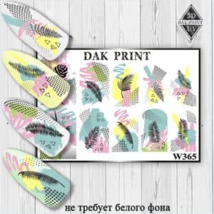 Наклейки для ногтей слайдер дизайн  W 365