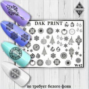 Наклейки для ногтей слайдер дизайн W 42b