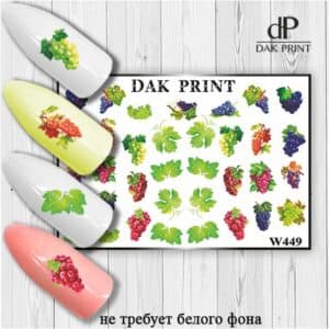 Наклейки для ногтей слайдер дизайн  W 449
