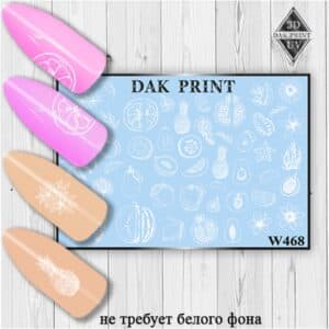 Наклейки для ногтей слайдер дизайн W 468w
