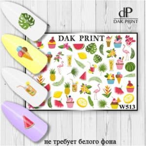 Наклейки для ногтей слайдер дизайн W 513