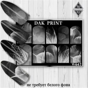 Наклейки для ногтей слайдер дизайн W 642