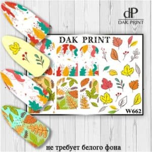 Наклейки для ногтей слайдер дизайн  W 662