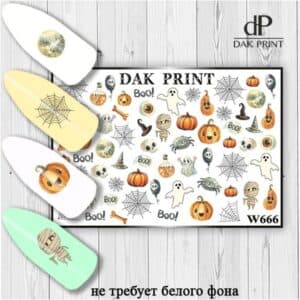 Наклейки для ногтей слайдер дизайн  W 666