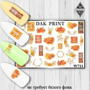 Наклейки для ногтей слайдер дизайн W 711