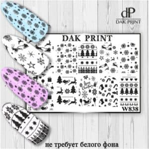 Наклейки для ногтей слайдер дизайн  W 838