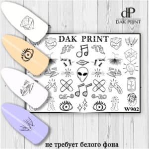 Наклейки для ногтей слайдер дизайн W 902