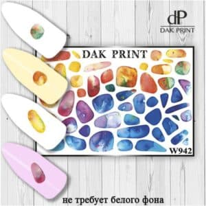 Наклейки для ногтей слайдер дизайн W 942