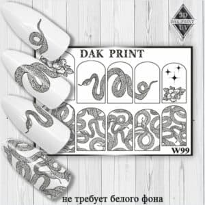 Наклейки для ногтей слайдер дизайн W 99b
